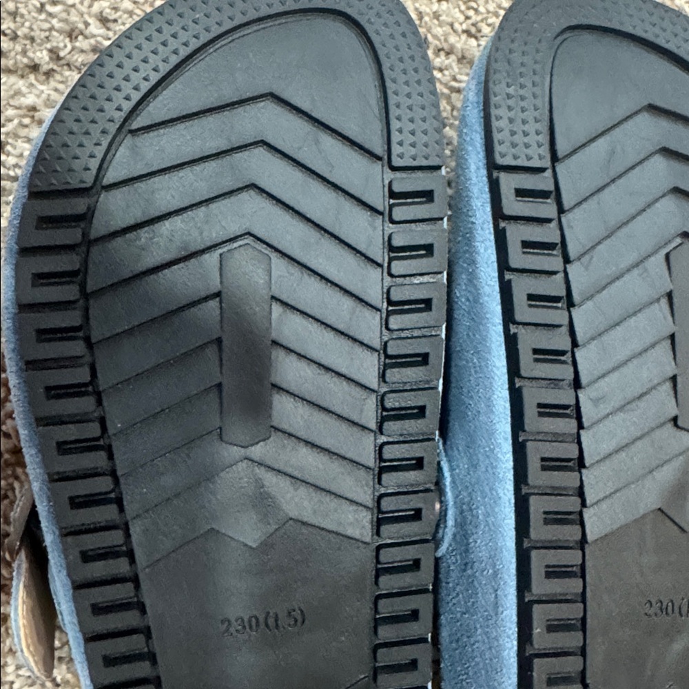 Birkenstock look-a-like - Evelyhood Blue Suede Clog Slides – Size 36 (US 5.5) - Picture 5 of 7